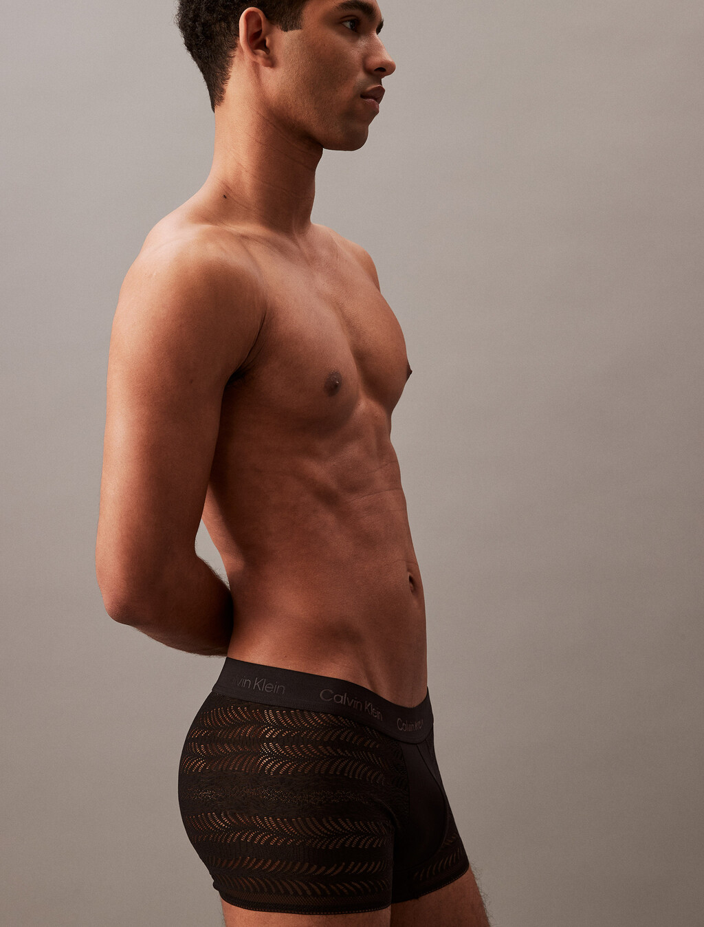 CK Sculpt Low Rise Trunks, Black, hi-res