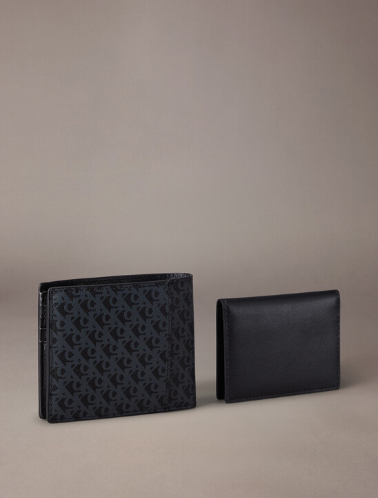 Matte Billfold Wallet With Card Case