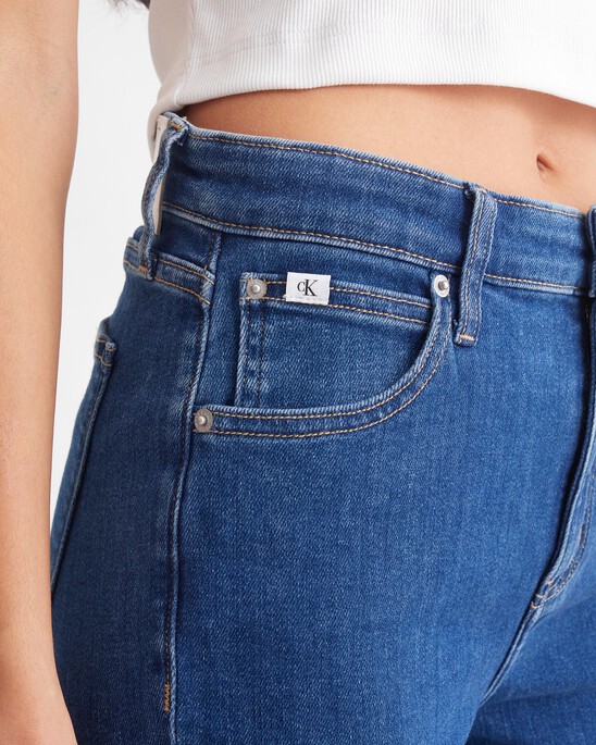 Italian Denim High Rise Flare Jeans