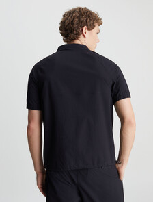 Seersucker Sport Polo, BLACK BEAUTY, hi-res