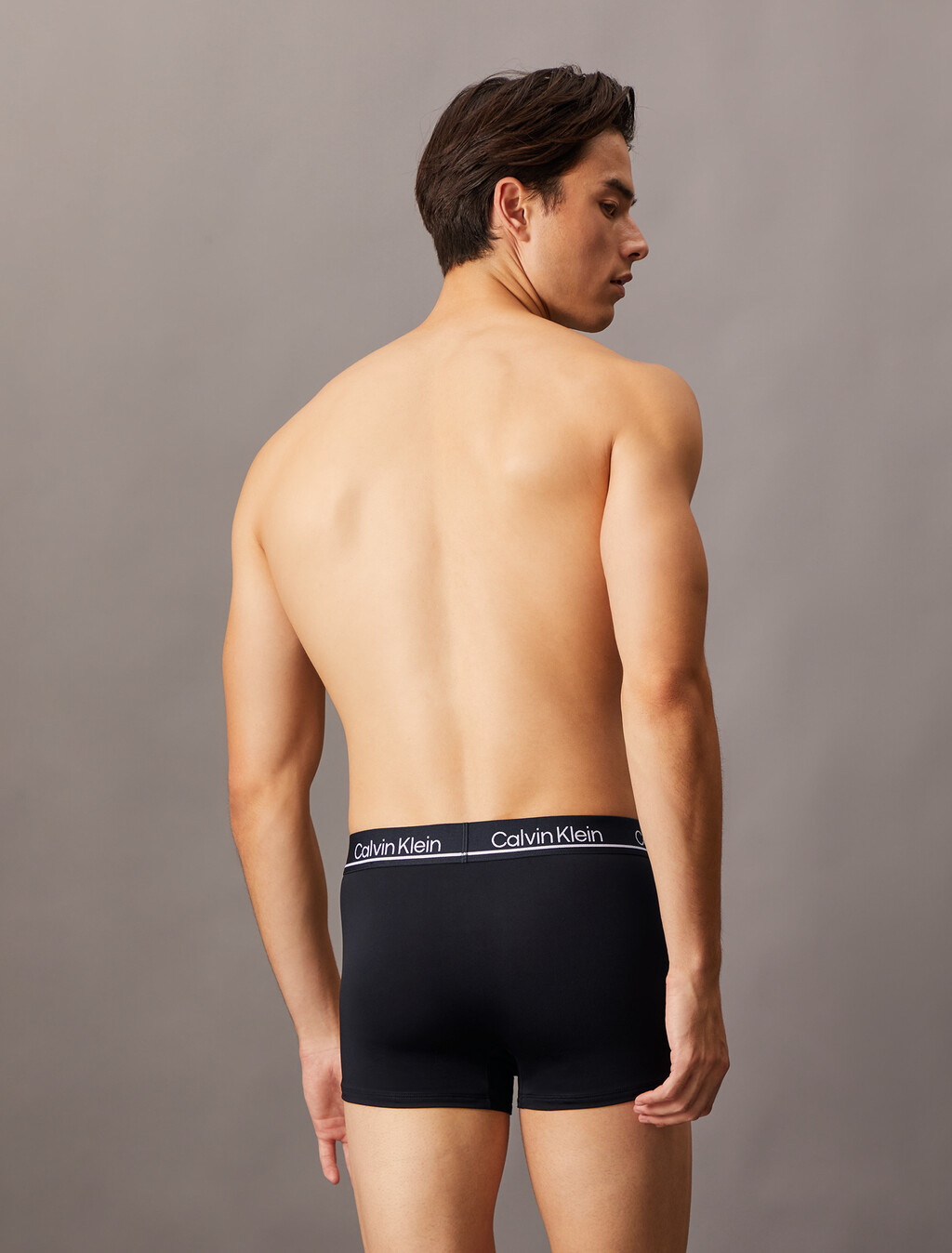 CK Micro Plus Low Rise Trunks 3 Pack, BLACK, hi-res