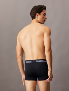 CK Micro Plus Low Rise Trunks 3 Pack, BLACK, hi-res