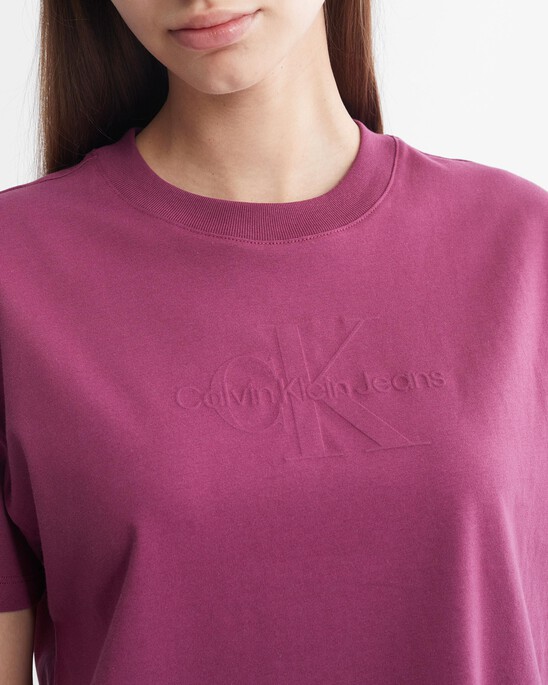 Modern Function Embossed Motion Logo Tee
