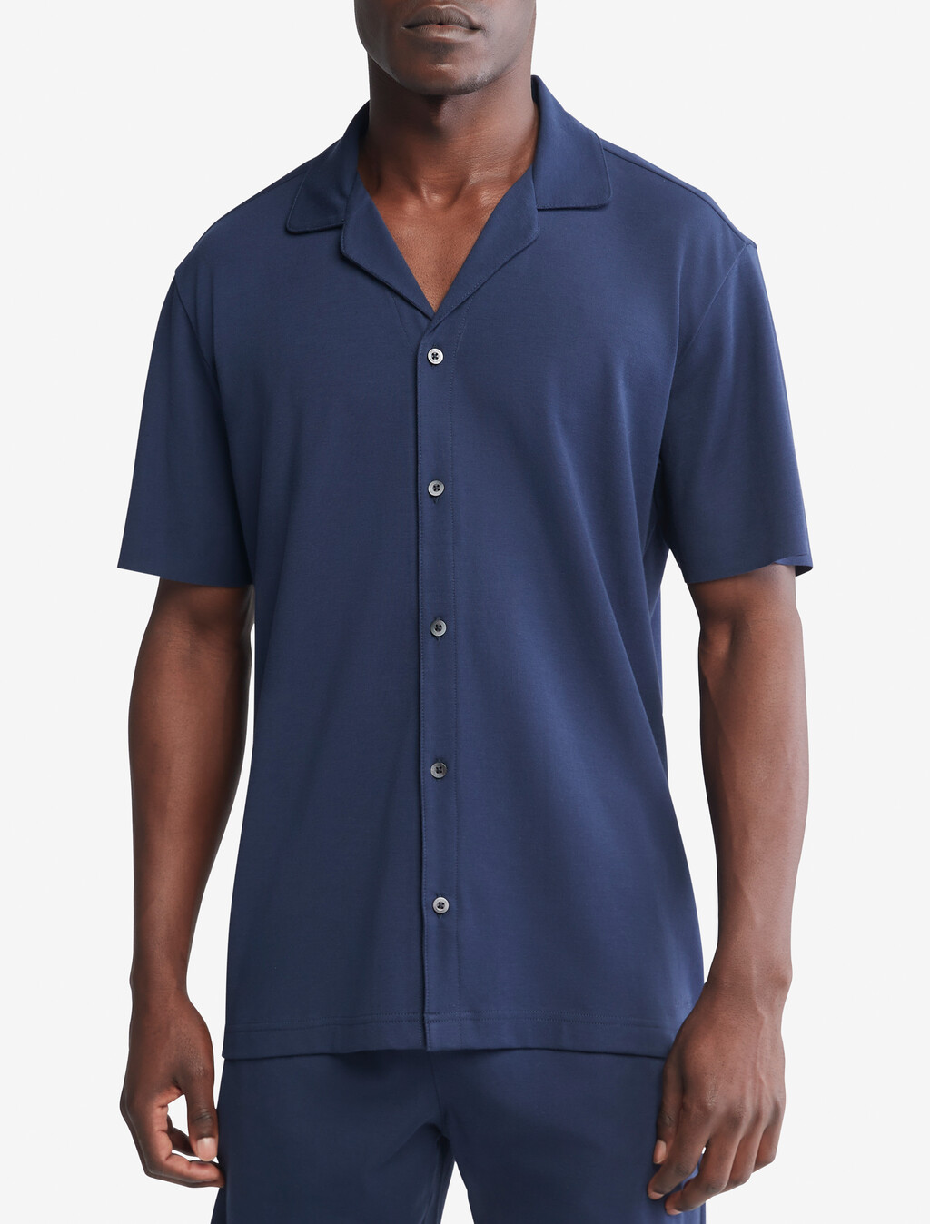 S/S BUTTON DOWNBLUE SHADOW, BLUE SHADOW, hi-res