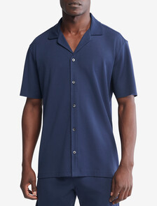 S/S BUTTON DOWNBLUE SHADOW, BLUE SHADOW, hi-res