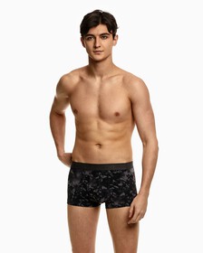 CK BLACK MICRO LOW RISE TRUNK, CYANOTYPE FLORAL_SLEEK GREY, hi-res
