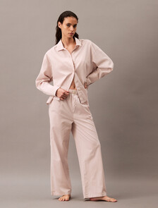 Cotton Poplin Regular Shirt, 17744 STEADY STRIPE+GRAY MORN, hi-res