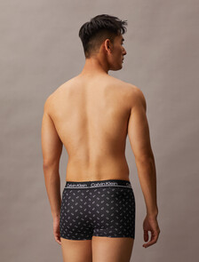 CK Micro Plus Low Rise Trunks 3 Pack, black/ rotating ck mini black/ wolf grey, hi-res