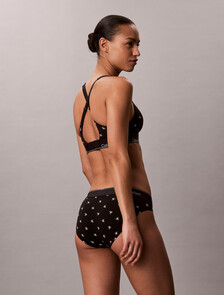 Lift Bralette - Icon Cotton Modal, DIAMOND LOGO BLACK, hi-res