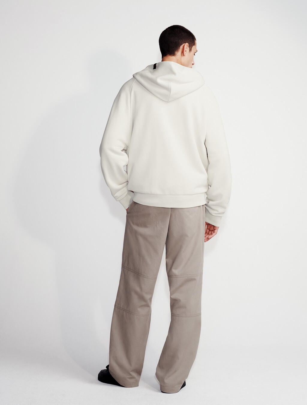 Lux Terry Zip Hoodie, Chalk, hi-res