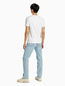 Institutional Logo Slim Tee, Bright White, hi-res