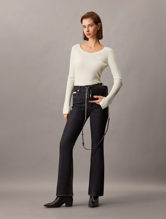 Rib Knit Slim Knit Top