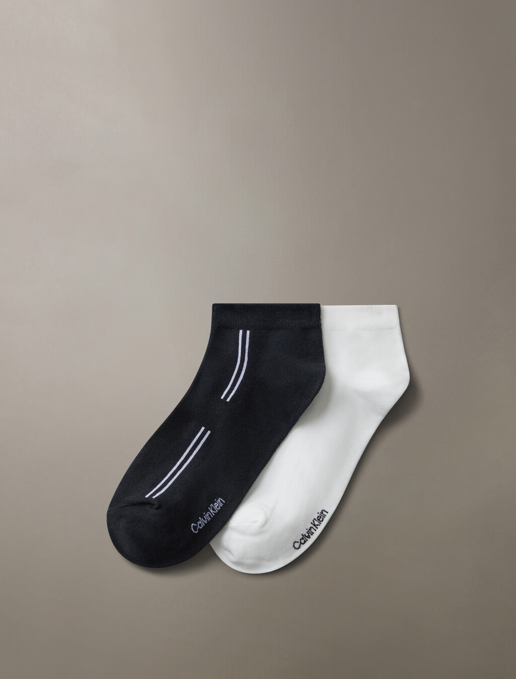 2 Pack Side Line Low Cut Socks, BLACK/WHITE, hi-res