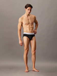 Icon Cotton Air Hipster Brief, Black, hi-res