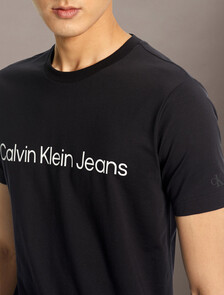 Institutional Logo Slim Tee, Ck Black, hi-res