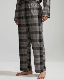 Flannel Sleep Pants, GRADIENT CHECK_GREY HEATHER, hi-res