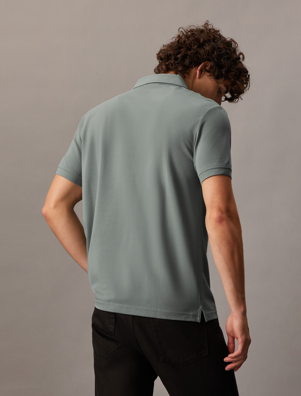 Cooling Short Sleeve Polo, Slate Gray, hi-res