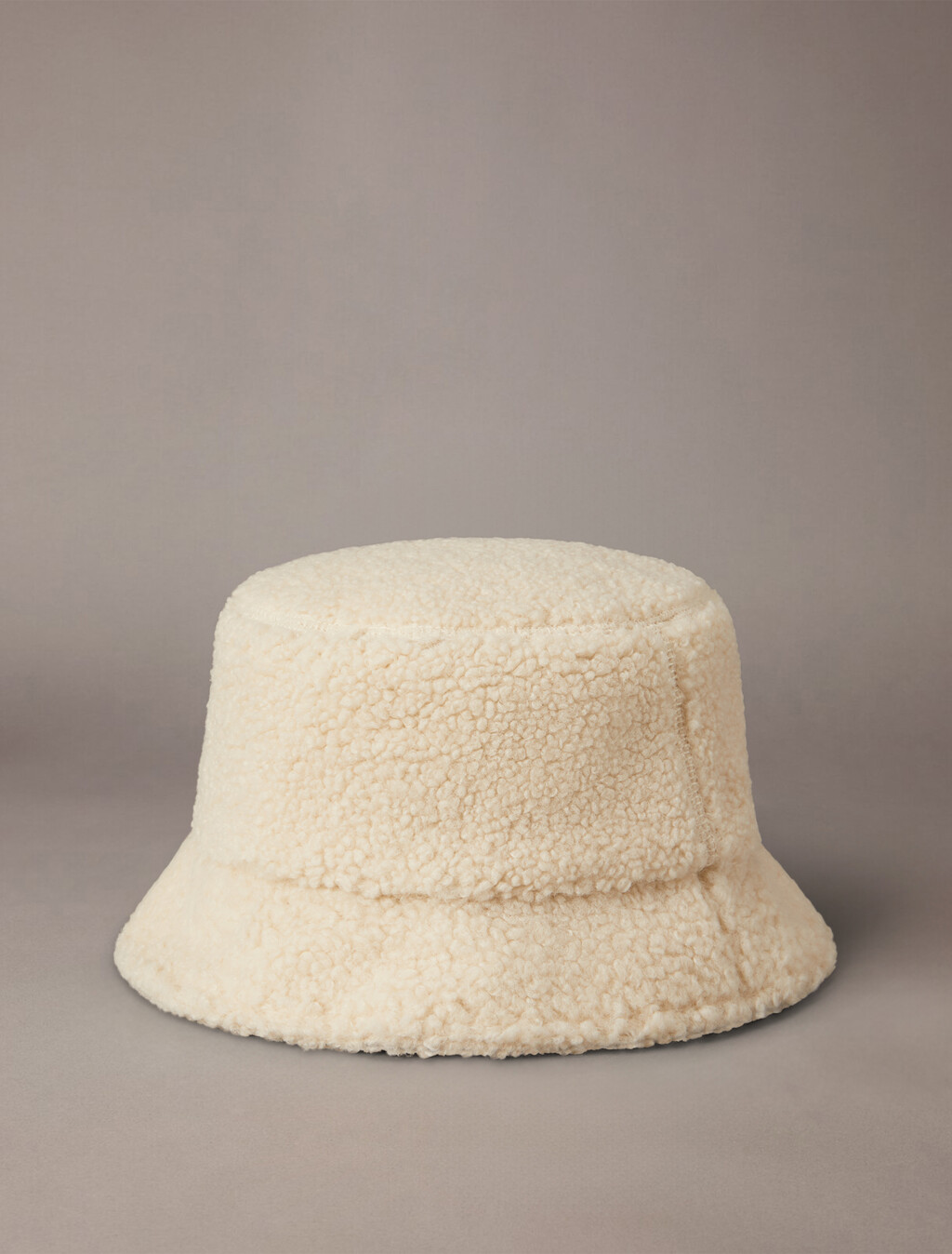 Small Monogram Fleece Bucket Hat, BIRCH SHERPA, hi-res