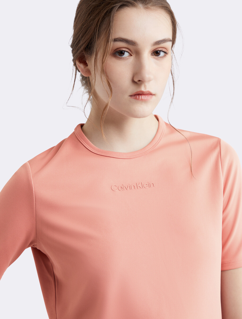 Cropped Gym T-shirt, ASH ROSE, hi-res