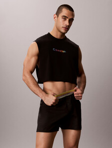 Cotton Poplin Boxers - Pride, Black, hi-res