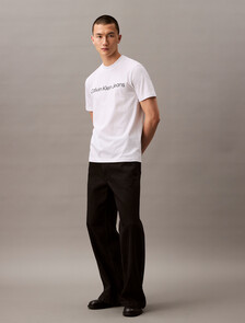 Regular Institutional Logo Tee, Brilliant White, hi-res