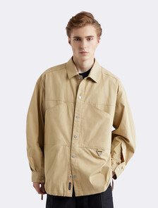 Premium Capsule Relaxed Utility Shirt, Travertine, hi-res
