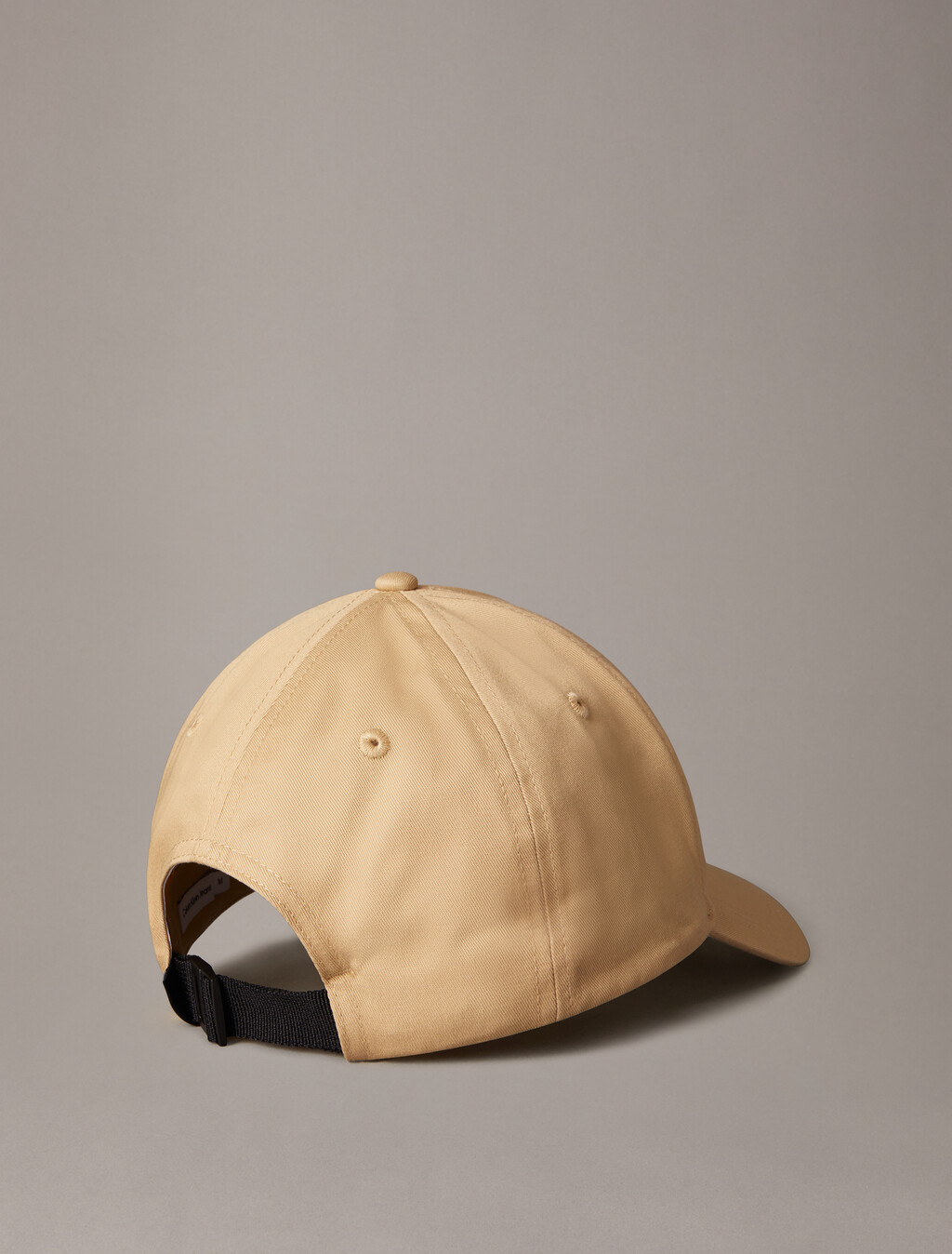 Monogram Twill Cotton Baseball Cap, Pale Khaki, hi-res