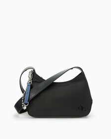 SCULPTED MIX ROUND SHOULDER BAG, BLACK, hi-res