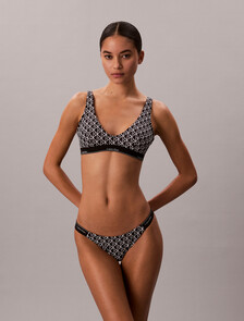 Bikini Bottoms - CK Icon, 20242 ICON COTTON EMBLEM W BLACK, hi-res