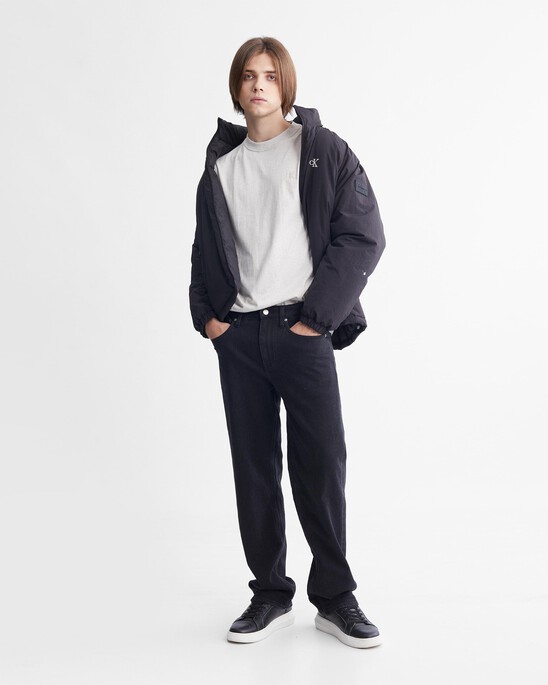 Reversible Stand Collar Puffer Jacket