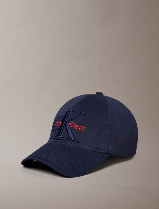 Layered Monogram Logo Graphic Baseball Cap