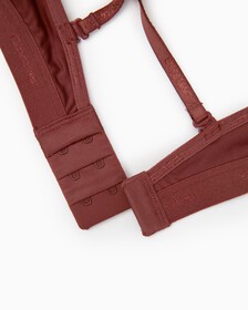 Form To Body Luster Lightly Lined Triangle Bra, Hot Chocolate, hi-res