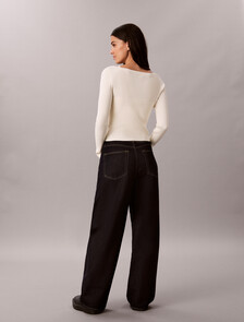 Rib Knit Cardigan Set, Tofu, hi-res