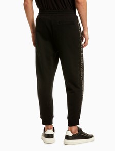 Organic Cotton Logo Jacquard Sweatpants, Ck Black, hi-res