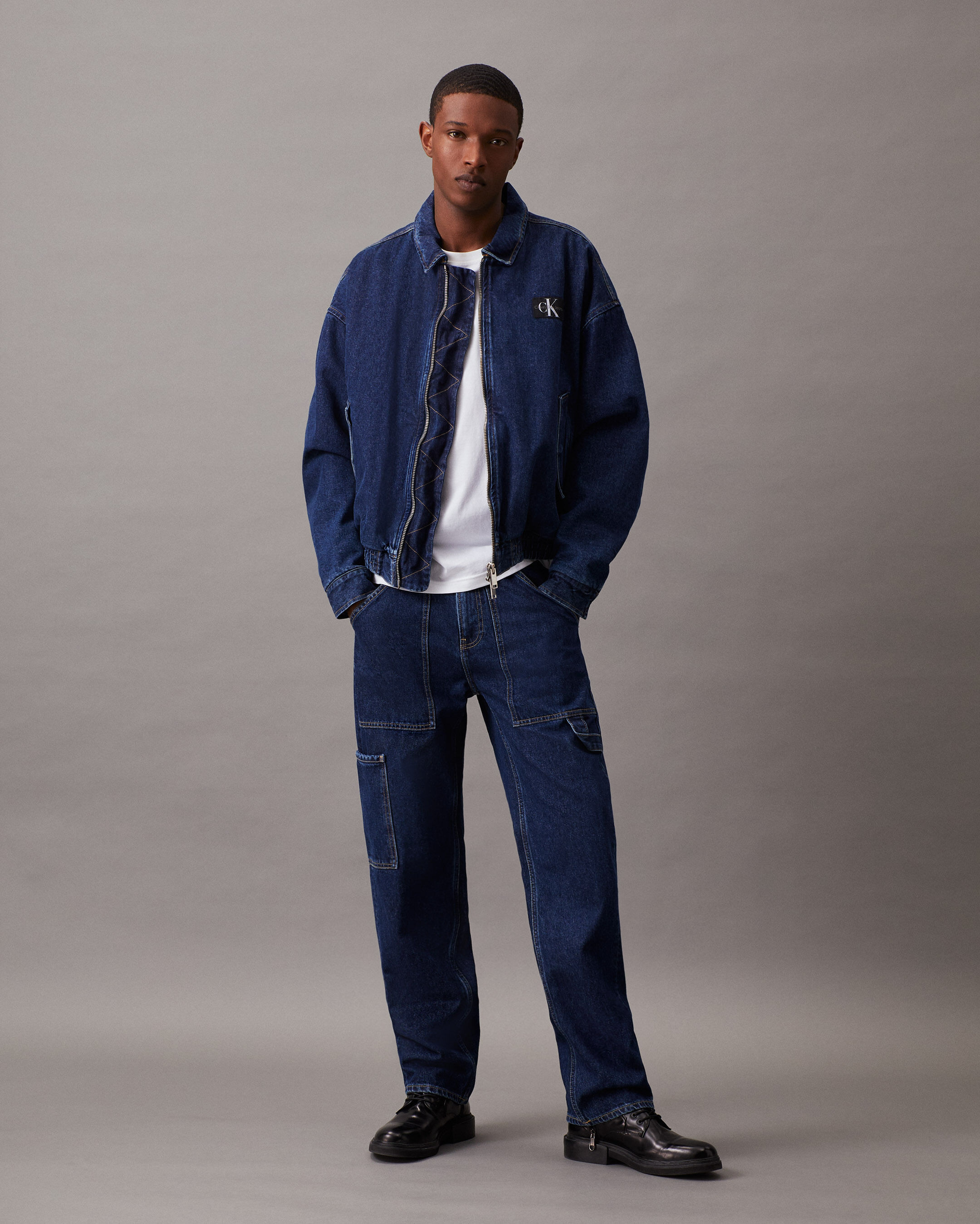Relaxed Denim Bomber Jacket blue Calvin Klein Malaysia