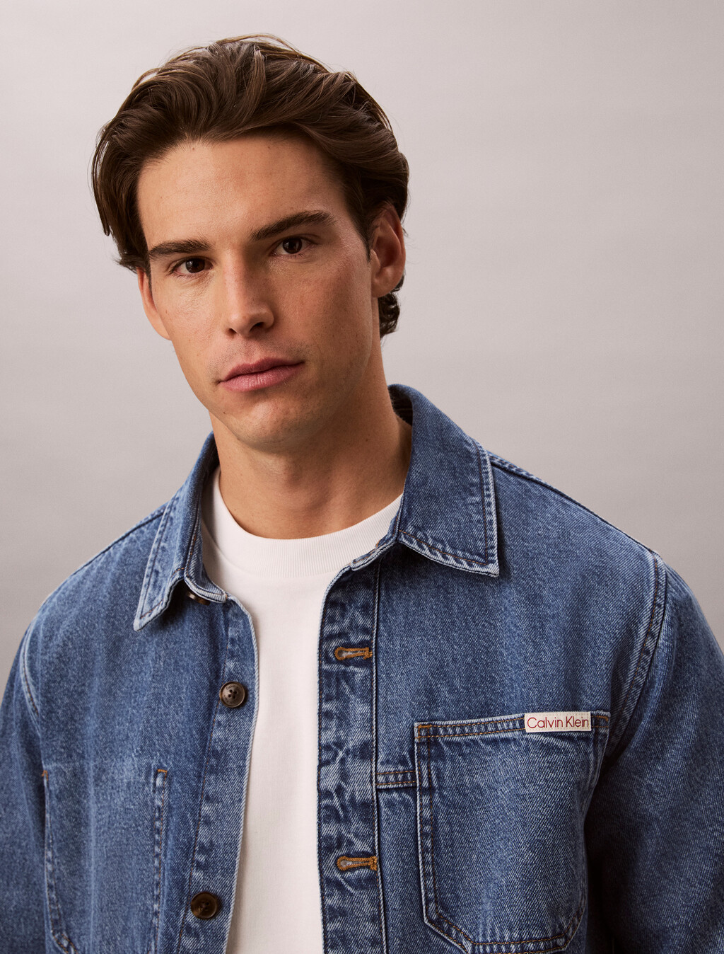 Lightweight Eco Cool Denim Shirt Jacket, BLUE EAGLE 88, hi-res