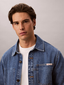 Lightweight Eco Cool Denim Shirt Jacket, BLUE EAGLE 88, hi-res