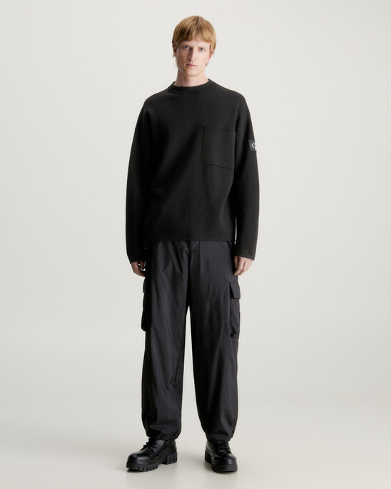 Relaxed Plated Cotton Jumper