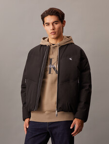 Ultra Lightweight Down Bomber Jacket, Ck Black, hi-res