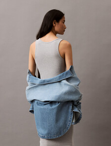 Rib Knit Slip Dress, BC06 Grey Heathers, hi-res