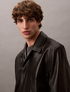 Lamb Suede Car Coat, Black Beauty, hi-res