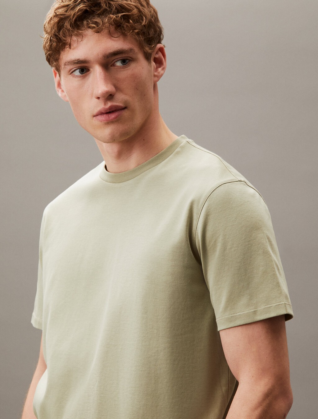 Luxury Cotton T-shirt, Tea, hi-res