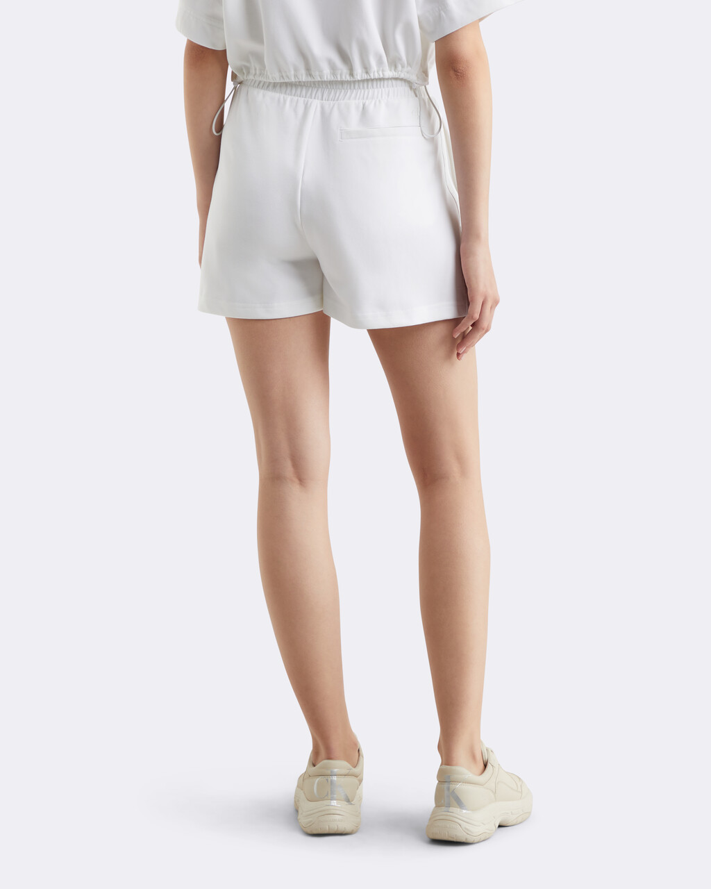 Cooling Relaxed Sweatshorts, BRIGHT WHITE, hi-res