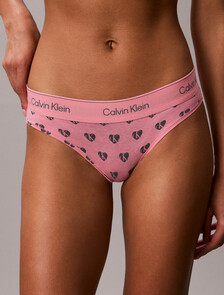 Icon Cotton Modal Bikini Briefs, Be Mine CK Calm Pink, hi-res