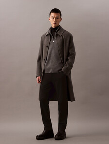 Cashmere Full Zip Sweater, Dark Cliff Htr, hi-res