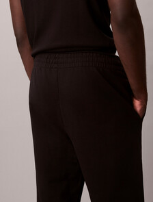 Monogram Cotton Terry Jogger, Black, hi-res