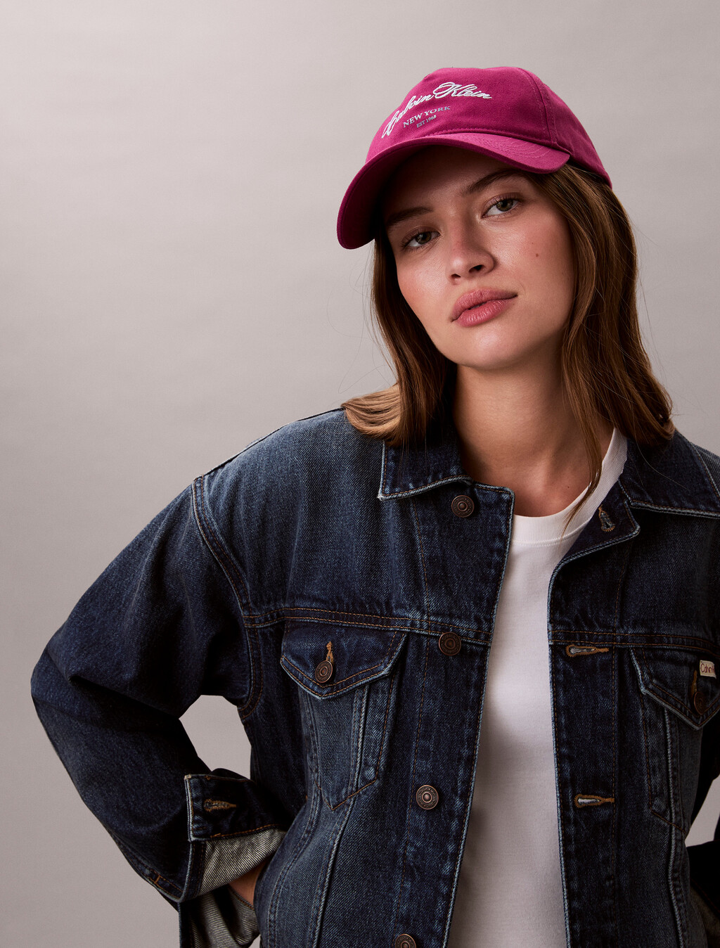 Calvin Klein NY Graphic Cap, Fruity Sangria, hi-res