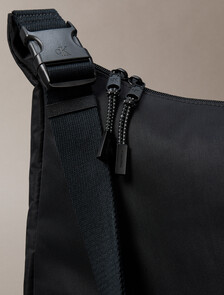 Nylon Signature Crossover Sling Bag, Black, hi-res