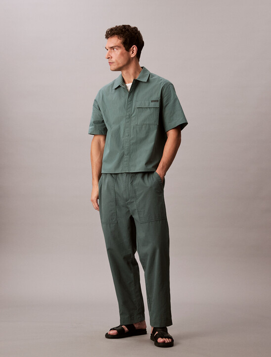 Cotton Nylon Relaxed Shirt