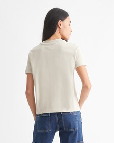 CLASSIC SLIM TEE, Unbleached, hi-res